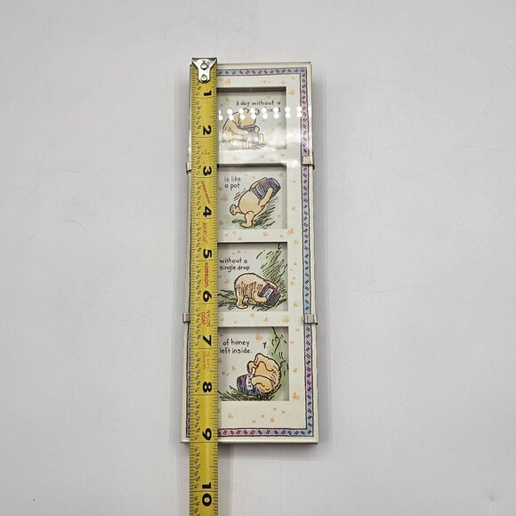 Disney Winnie The Pooh Shadowbox Glass Picture Frame Collage 4 Slot Friendship - Picture 7 of 9